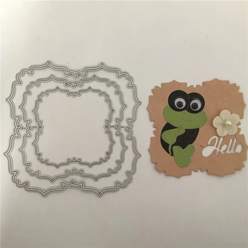 

Naifumodo Frame Cutting Dies Metal Dies Scrapbooking Album Card Making Embossing Stencil Diecuts