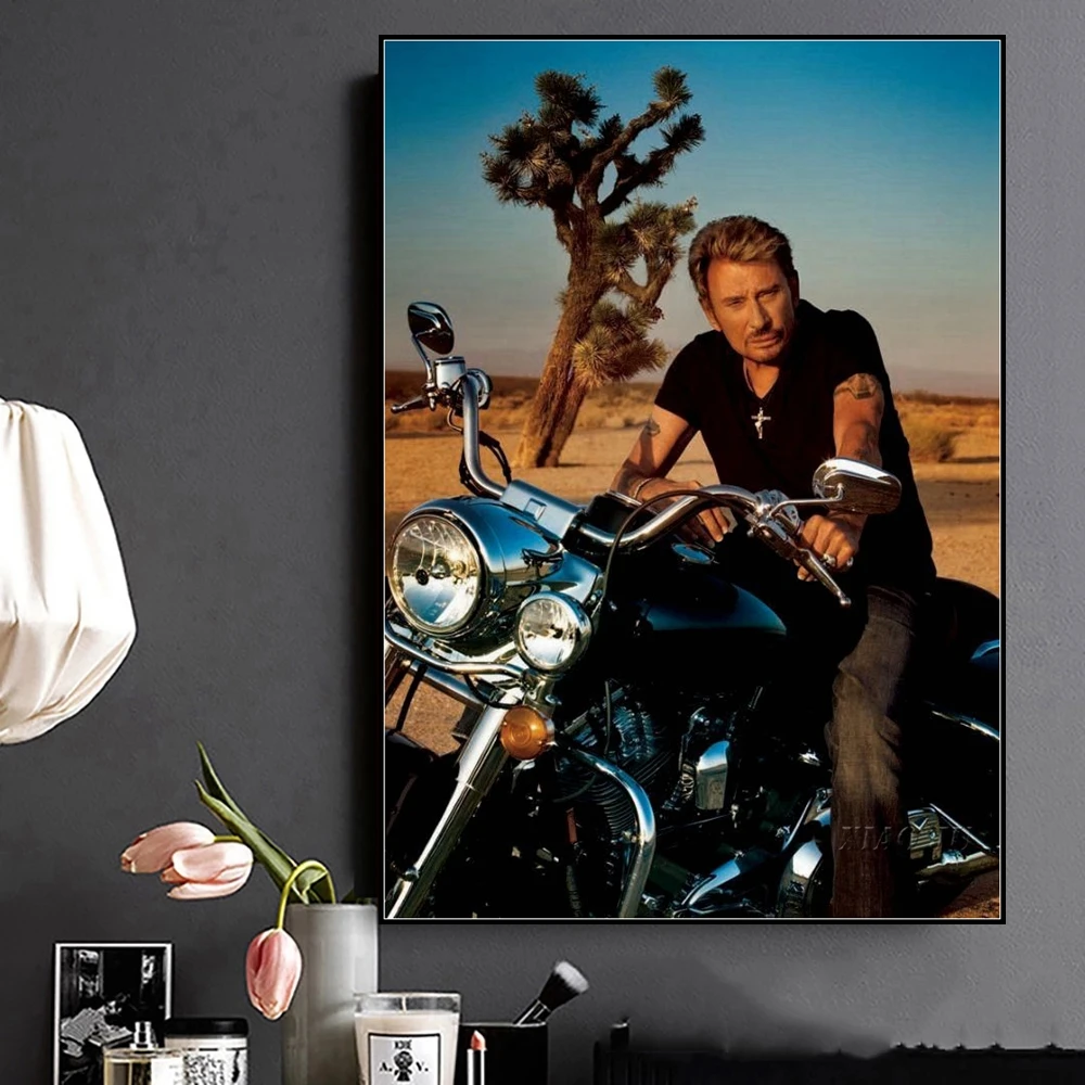 Kit Diamond Painting 5D Johnny Hallyday - Broderie Diamants 30x40cm - Déco Salon