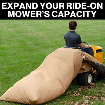 

Foldable Lawn Tractor Riding Mower Leaf Storage Bag Cleaning Waste Pouch Leaf storage bag garden cleaning garbage disposal bag