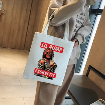 

6ix9ine Scum Gang 69 Unisex Handbags Custom Canvas Tote Bag Print Daily Use Reusable Travel Casual Shopping Bag