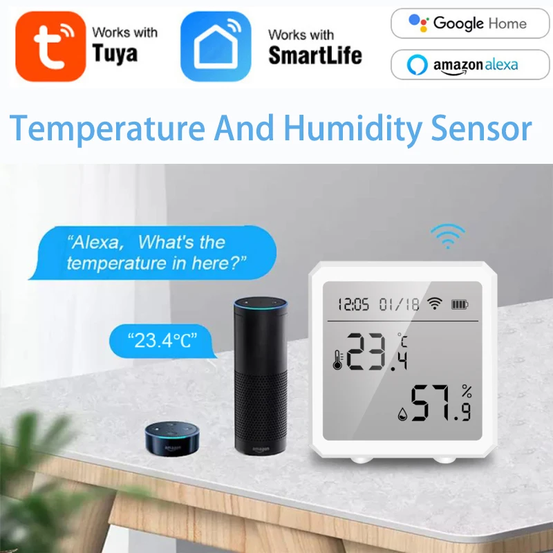 WiFi Temperature And Humidity Smart Sensor Ultra low Power Consumption