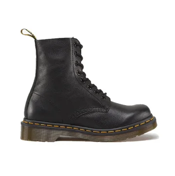 

Ankle Boots Casual Botas Motorcycle Shoes Warm Fur Yellow Line Shoes