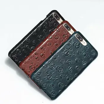 

YXAYN 3D Fashion cool Genuine leather Phone Case For iPhone 11 Pro MAX X XR XS MAX 8 7 Plus