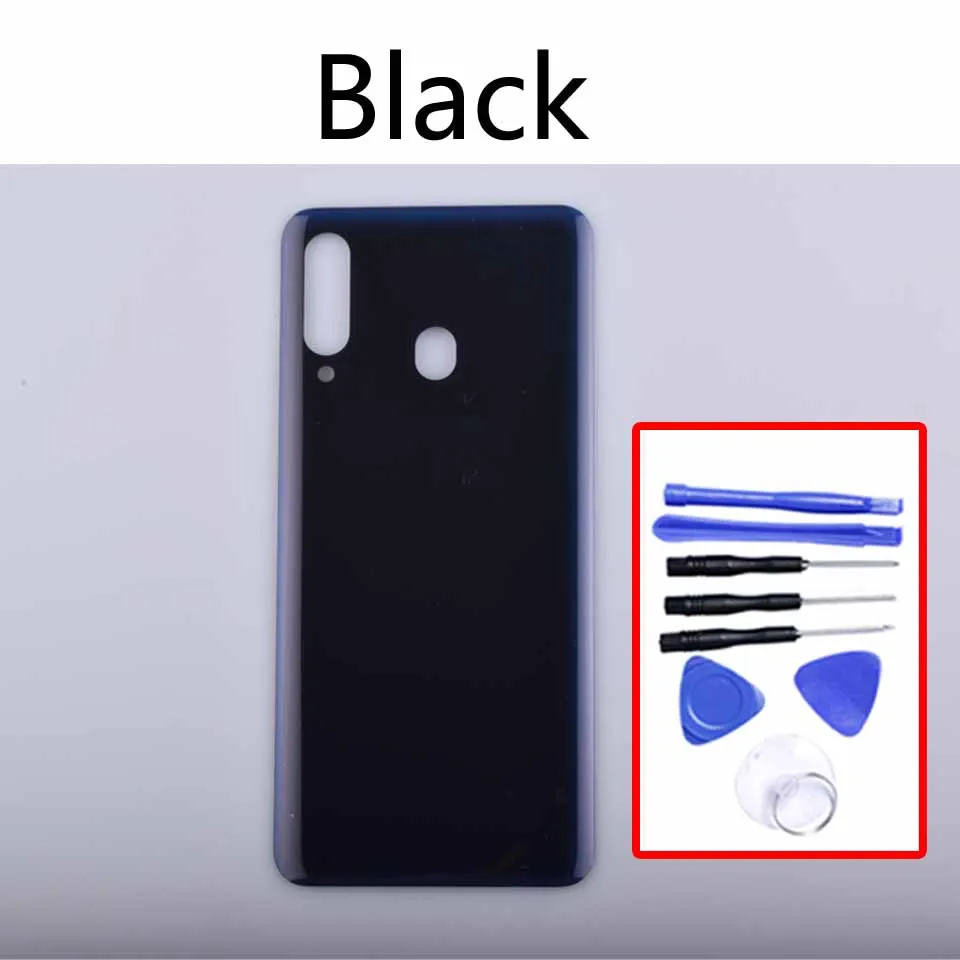 Для samsung Galaxy A60 A6060 SM-A6060 корпус крышка батареи задняя крышка чехол задняя дверь Шасси Корпус для A60 - Цвет: Black -With tool