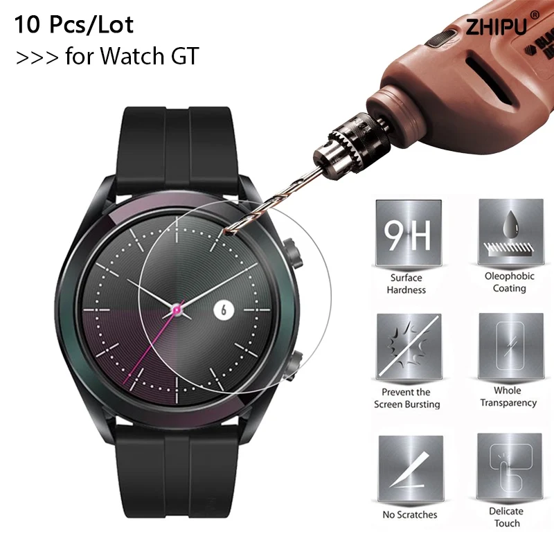 10 шт./партия взрывозащищенное Закаленное стекло для huawei Watch GT 42 мм Защитная пленка для экрана для huawei Watch GT