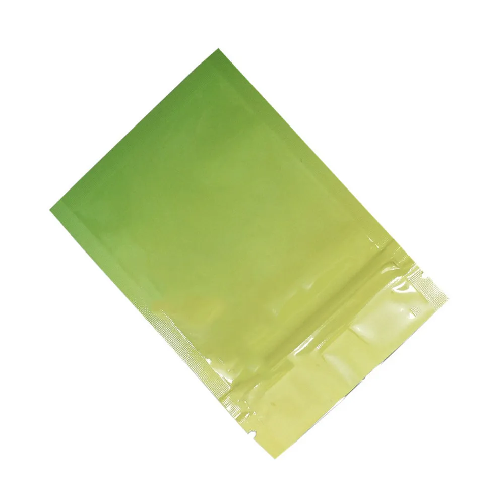 黄绿渐变铝箔自封袋 F
