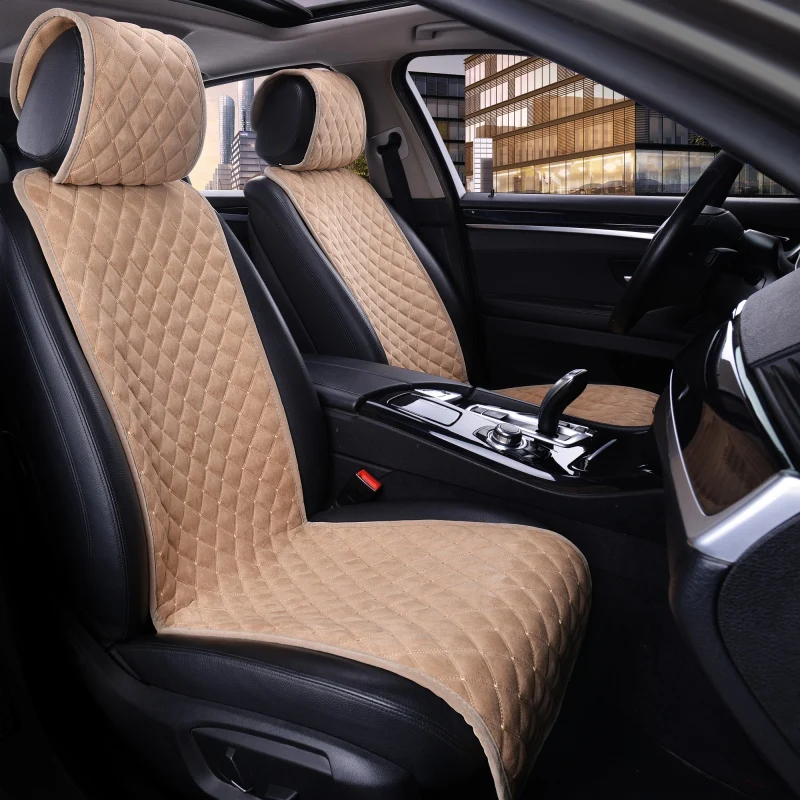 Autoyouth 1pc Automobiles Seat Cover Cushion Velvet Universal Seat