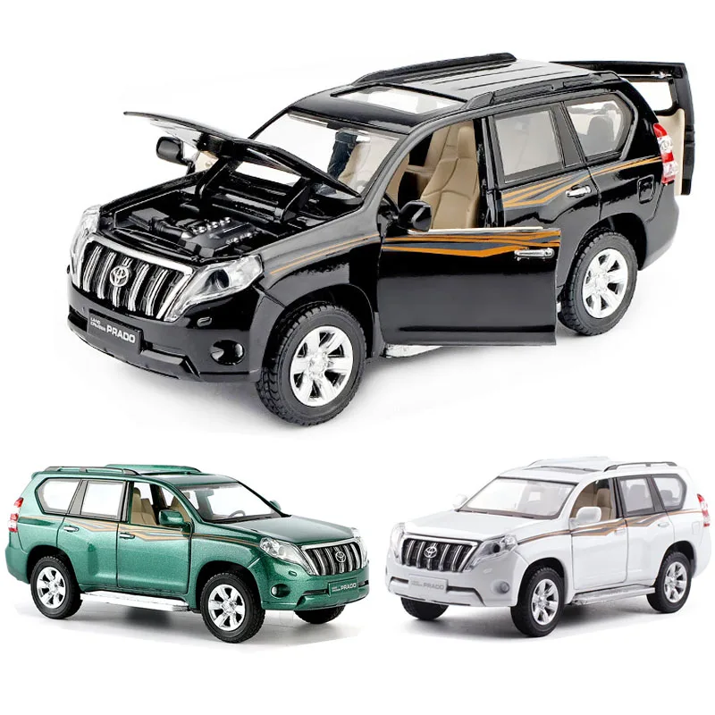 Модели автомобилей TOYOTA PRADO land cruiser 2016 литые под давлением из сплава игрушечные со