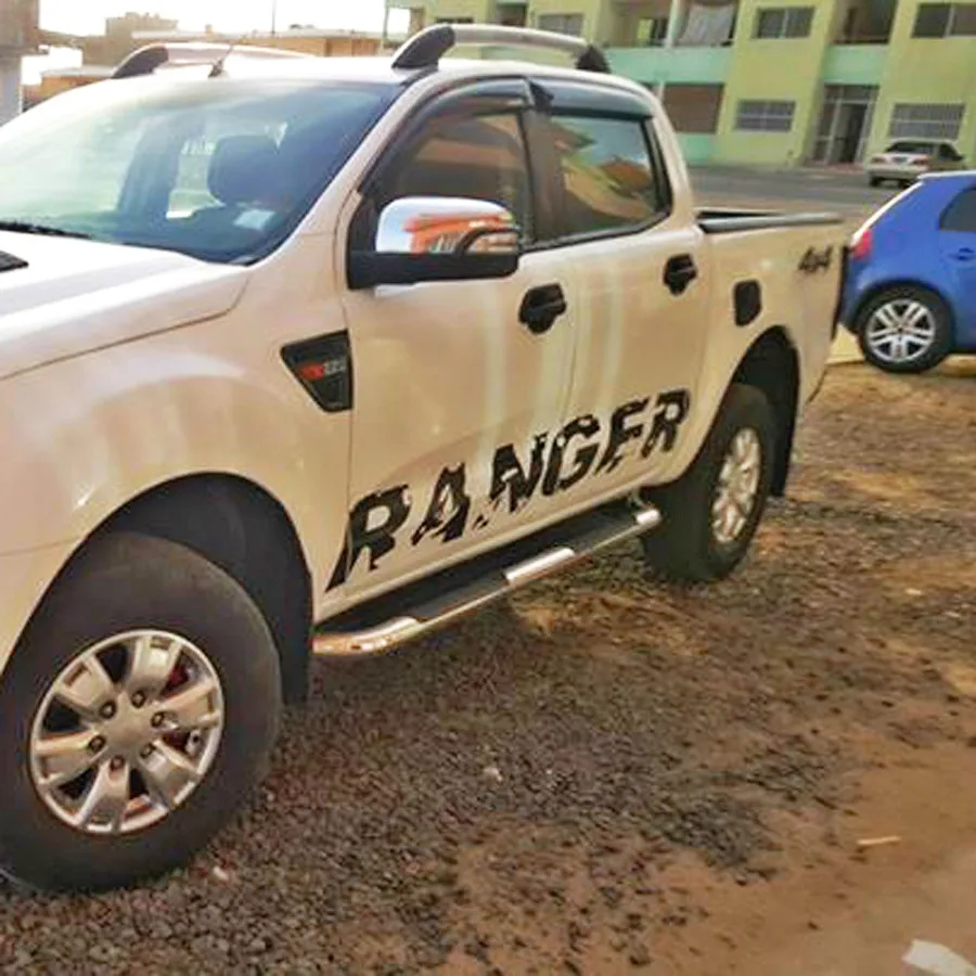 2 шт. градиентная боковая полоса для внедорожных автомобилей стикер Ford ranger 2012 2013