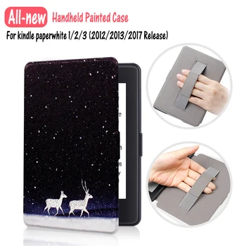 

Case For Kindle Paperwhite 1/2/3 E-reader Handheld Reading PU Leather Smart Cover for Paperwhite 2012/2013/2015/2017 Versions