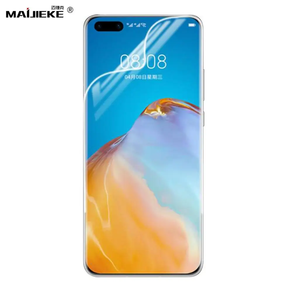 Гидрогелевая защитная пленка 15D для Huawei P10 plus P8 P9 lite P30 pro P20 Lite Y9 Prime 2019|Защитные