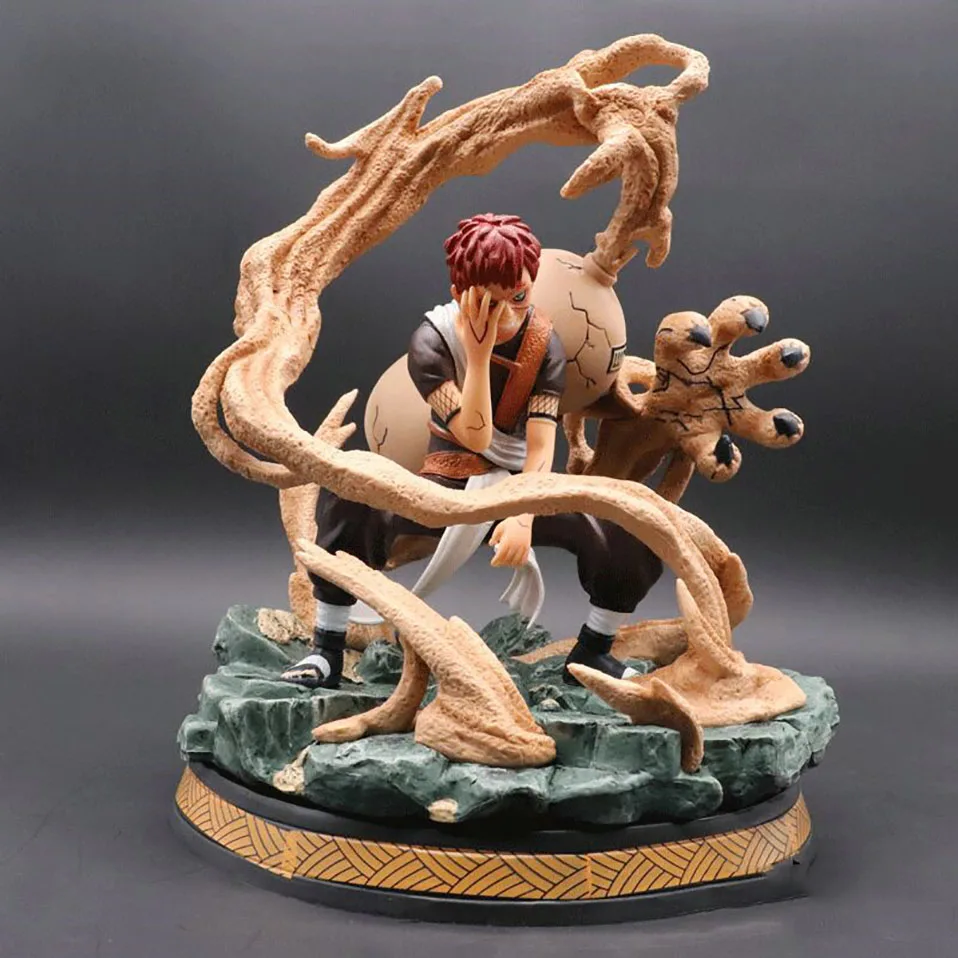 

25cm japanese anime naruto Gaara PVC action figure toys anime Sand cloud Gaara statue collectible model toys for kid gift