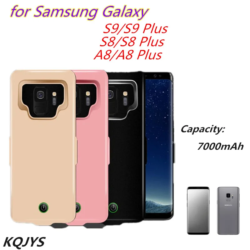 7000 мАч Power Bank зарядное устройство чехол для Samsung S9 S8 плюс внешний зарядный Galaxy