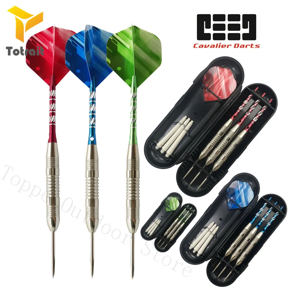 

TOtrait New 21g Professional Darts Steel needle Dart Set High Quality Iron Barrel Aluminum Shaft Darts Indoor For Sporting Game