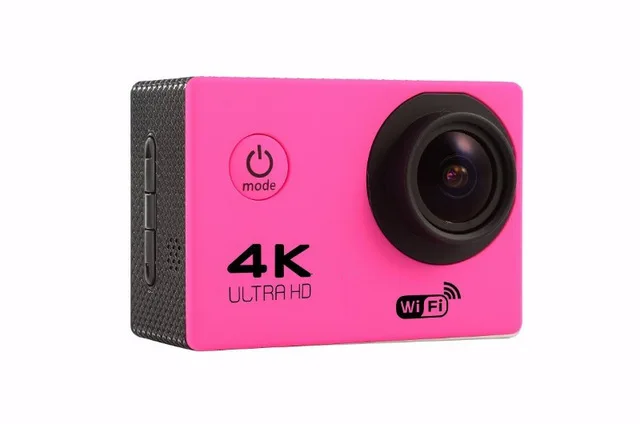 KQJYS мини шлем для экшн-камеры Водонепроницаемая Спортивная DV камера велосипедная камера Wifi 4K Спортивная камера ультра Дайвинг 1080P 60FPS камера - Цвет: Pink