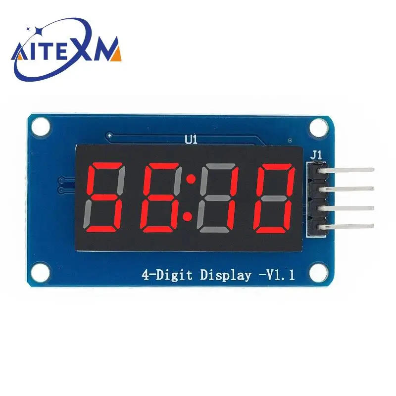 Модуль цифросветодиодный светодиодного дисплея TM1637 1 шт. 4 бита для arduino 7