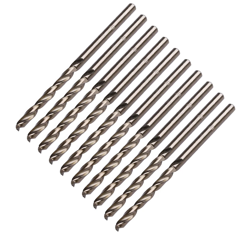 

Drop Shipping 10Pcs 3mm M35 Round Shank HSS-Co Cobalt Twist Drill Spiral Drill Bit