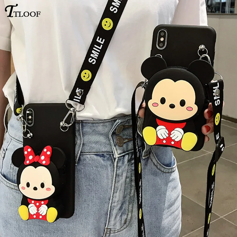 Xiaomi Mi A3 Mi 9 9T Pro Cases Cartoon Zipper Wallet Phone Case For Xiaomi Mi9 Mi 9 SE Play cc9 cc9e A2 Lite soft Silicone coque