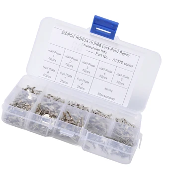 

350Pack Alloy Car Lock Reed Locking Plate Assembly Kit for Honda, with 1Pcs Plastic Case #2