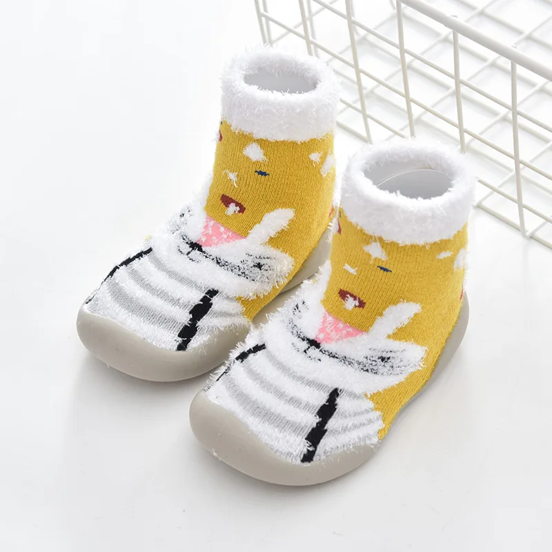 Детская Рождественская обувь для мальчиков и девочек; зимняя теплая хлопковая обувь для малышей; Детские ботиночки для новорожденных; Рождественская одежда с изображением лося; детская резиновая обувь - Color: CYZZ004-6