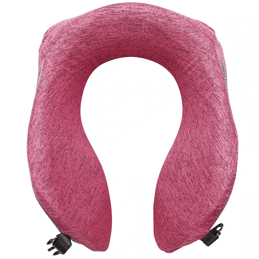Watermelon Pink Подушка для шеи с эффектом памяти, u-образная поддержка шеи, подголовник, регулируемый размер шеи для самолета поезда, автомобиля, автобуса, офиса, с чехлом - Цвет: Watermelon Pink