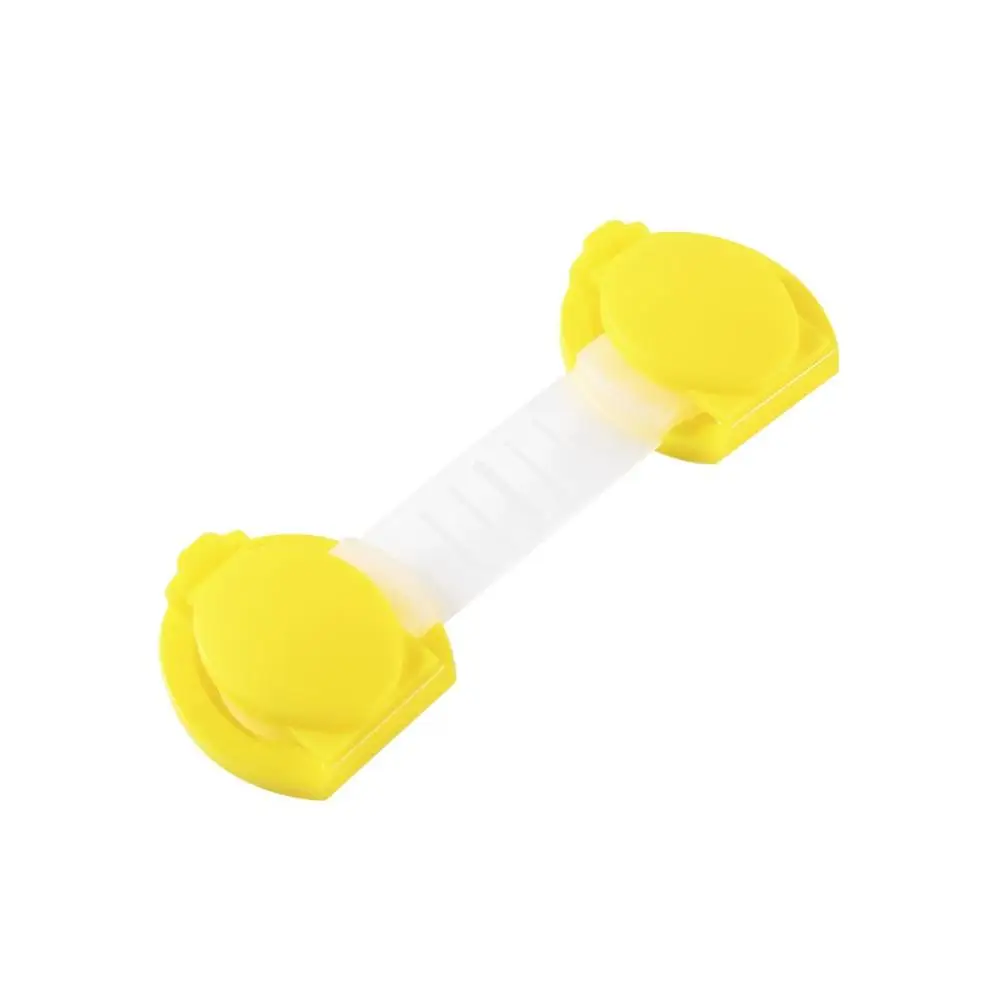 Yellow 1pc Детская безопасность детский замок на холодильник ящик для шкафов шкафчик раздвижная дверь холодильник защита детей замок двери - Цвет: Yellow 1pc