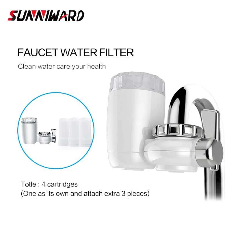 

8 Layers Purification Ceramic Filter For Water Filter Purifier Kitchen Faucet Attach Extra 3 Cartridges Freeshipping