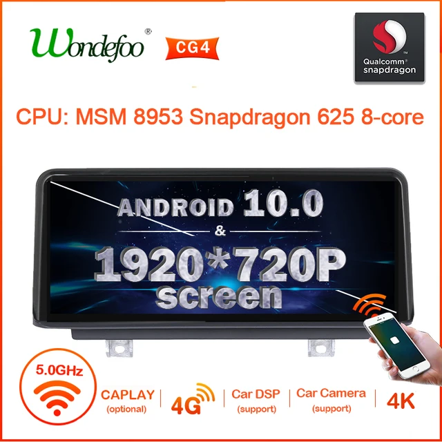 $281.52 Snapdrago 625 1920*720p 2DIN Android 10 Car RADIO for BMW F20 F21 F30 F31 F34 F32 F33 F36 car stereo autoradio Navigation screen