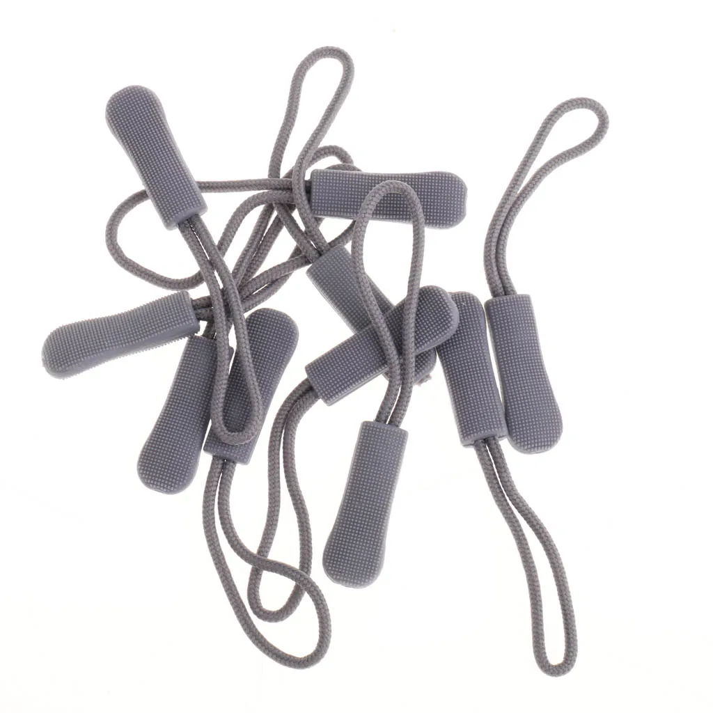 10Pcs Zipper Pull Cord Zip Puller Zip Fastener Zip Slider Replacement Jacket Bag 10Pcs Zipper Pull Cord Zip Puller Zip Fastener Zip Slider Replacement Jacket Bag