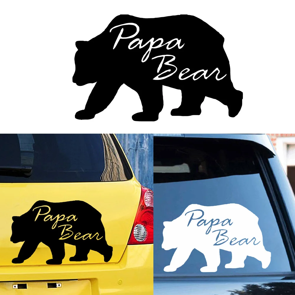 Новый дизайн наклейки на автомобиль Papa Bear наклейка зеркало заднего вида окно