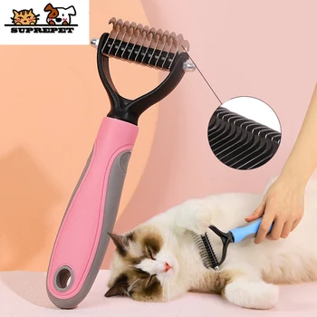 

SUPREPET 1 Psc Pet Cat Dog Hair Trimmer Comb Hair Removal Comb for Dogs Cat Metal Round Cutter Head Cat Grooming Supply Brush