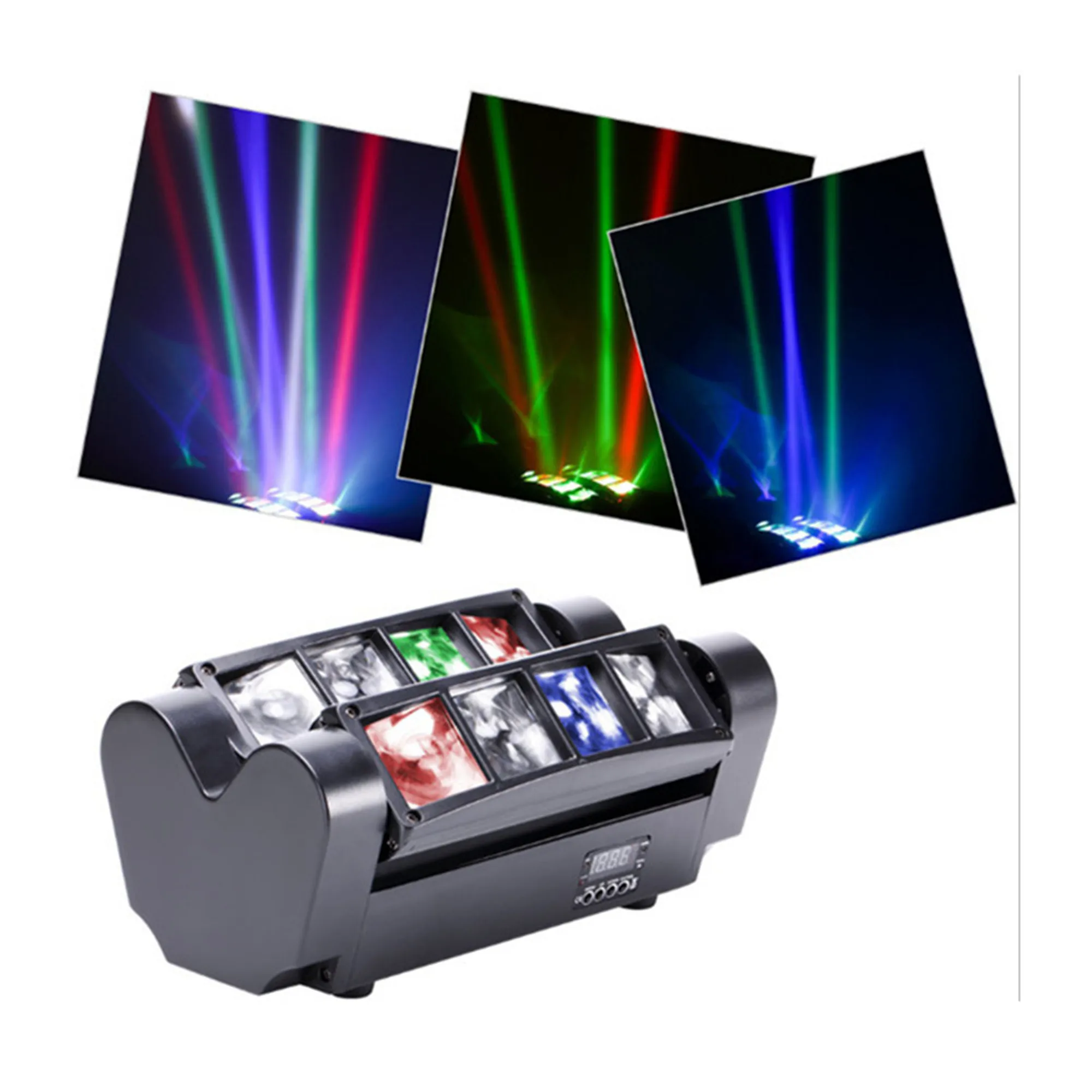 stage 8X10W Mini LED Spider Light DMX512 Moving Head RGBW Beam light Club Dj Disco projector | Освещение