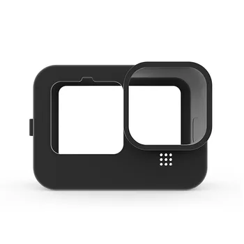 

For GoPro HERO9 Frame Silicone Protective Housing Case Washable Shockproof with Lens Cover