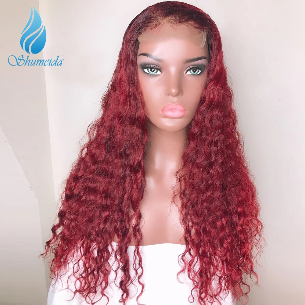Ombre цвет 360 парик с Фронтом шнурка с волосами младенца 3 тона цвет бразильский Remy человеческих волос парики для женщин предварительно выщипанные волосы