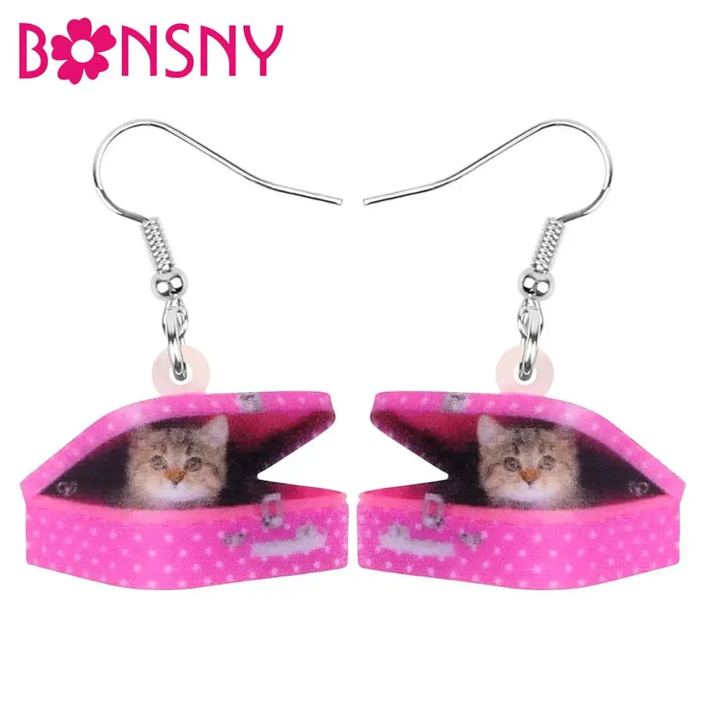 Акриловая коробка для котят Bonsny на День святого Валентина ювелирные изделия