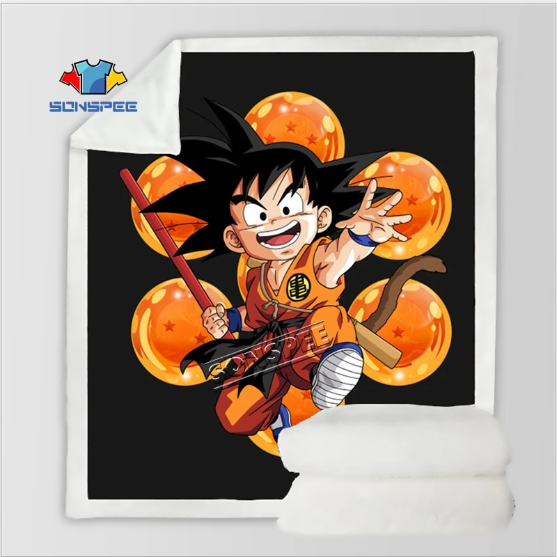 Dragon Ball, молодежное постельное белье для путешествий, Супер Saiyan Goku, набивное одеяло с рисунком, покрывало для мальчиков и девочек, дорожное одеяло, квилт для софы - Цвет: 9