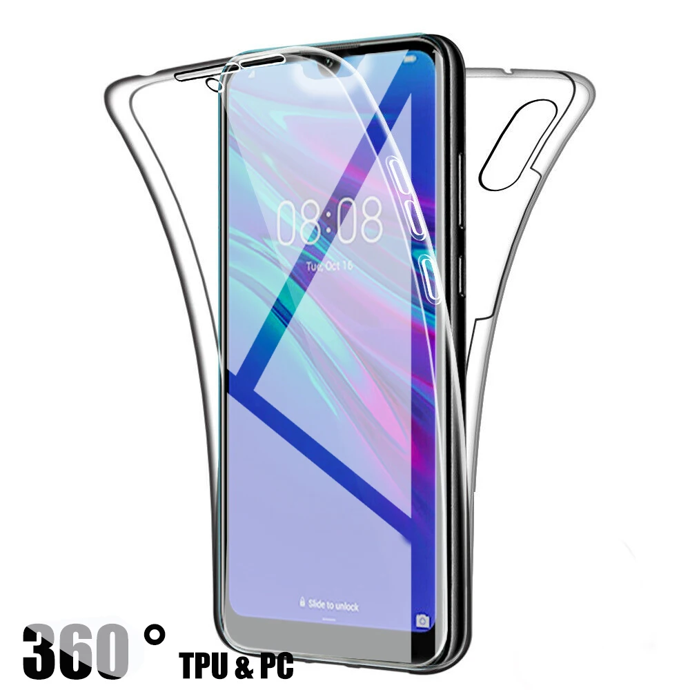 Полный корпус 360 силиконовый передний задний Чехол для Xiaomi Redmi 8 8A Note 7 6 Pro MI 9t