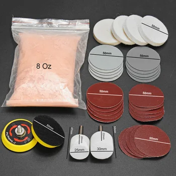 

34pcs/Set Deep Scratch Remover Car Glass Polishing Kit Cerium Oxide Powder Sanding Disc GQ999