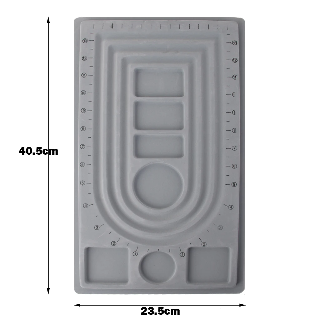 

2 Pieces Loose Bead Board Tray Beading Stringing Design Tray Handmade Craft Tool