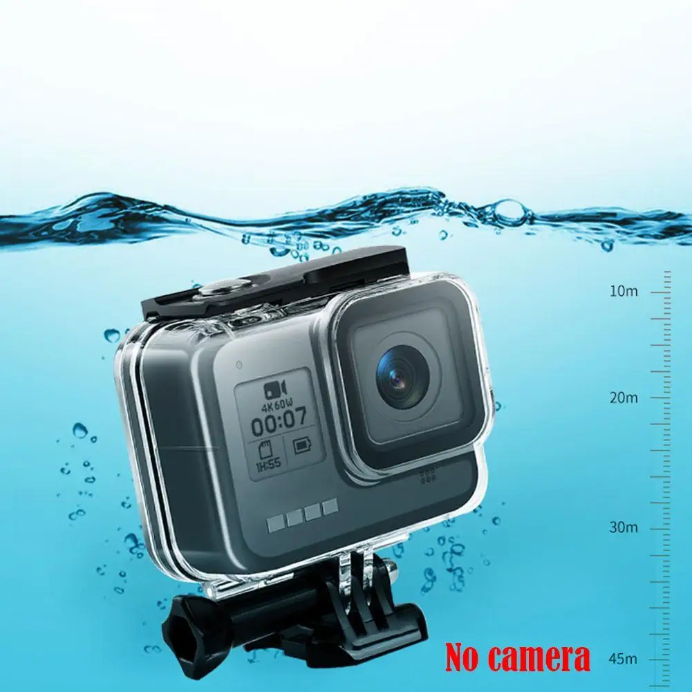45 м подводный корпус чехол для Gopro 8 Экшн камеры водонепроницаемый корпус оболочка для Go Pro Hero 8