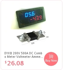 DYKB водонепроницаемый Вольтметр DC 3,5 V-150 V цифровой светодиодный вольтметр 5 V 12 V 24 V 36 v 48 v 60 V 72 v 96 V 120 v для автомобильного аккумулятора
