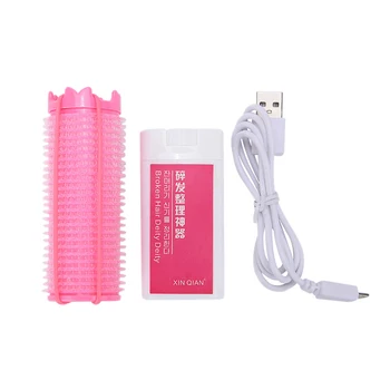 

Portable Electric Hot Diy Curly Wave Fluffy Styling Tools Usb Hair Rollers Self-Adhesive Portable Charging Bangs Volume Fluffy I