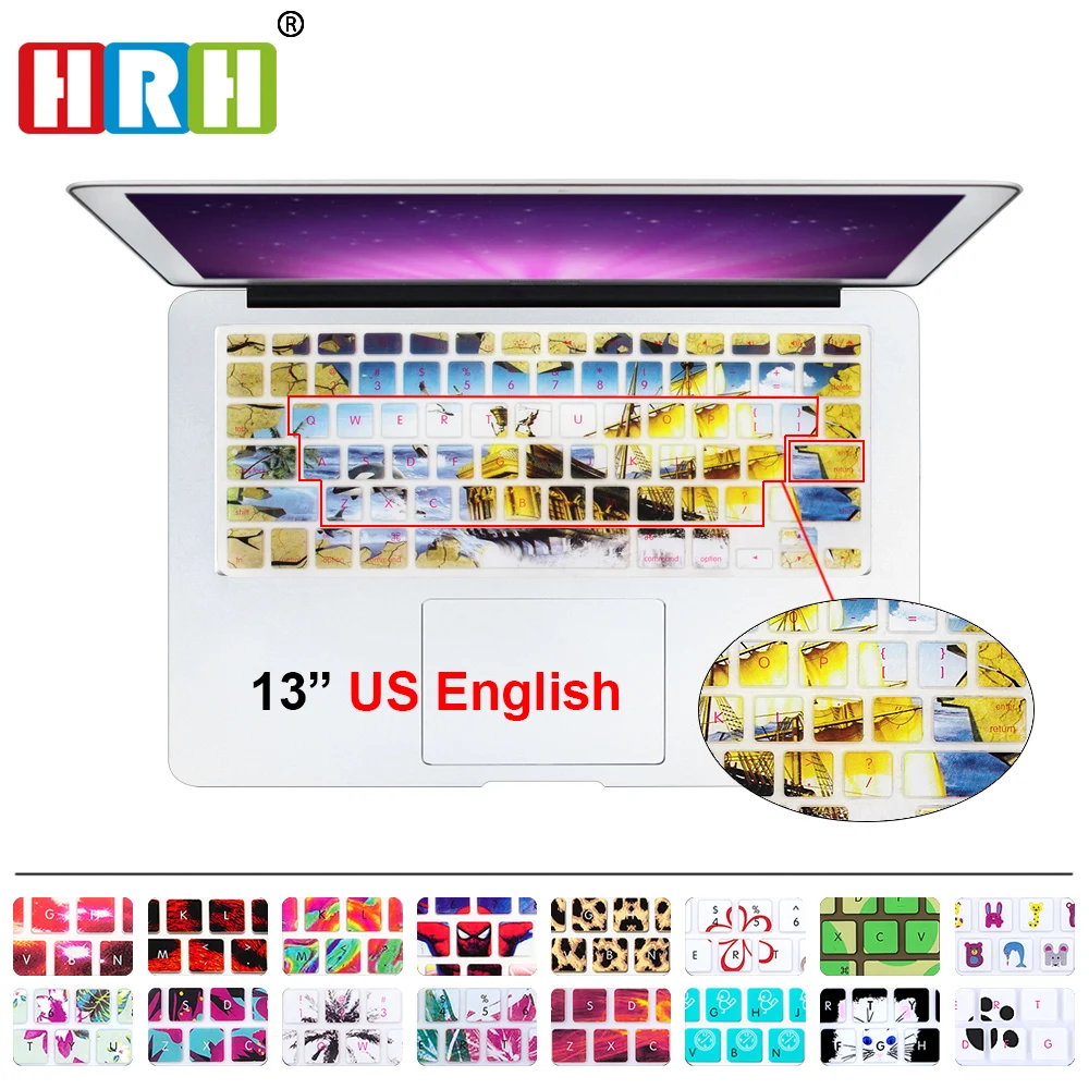

3D Diamond Aqua Green Silicone US Keyboard Cover Keypad Skin Protector For Apple Mac Macbook Pro 13 15 17 Air 13 Retina 13