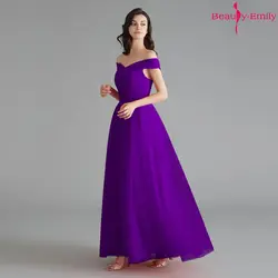 Красота Emily элегантные 2019 Длинные свадебные платья с открытыми плечами Тюль свадебное платье 9 видов стилей Vestido de dama de honor