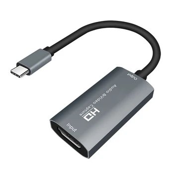 

Video Capture Card HDMI to Type C o Grabber Record HD 1080P Video Card for Game Broadcasting Via DSLR Teaching