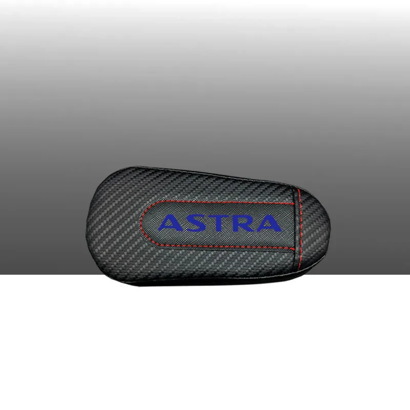 Для Opel Astra 1 шт., углеродное волокно, кожа, авто подушка для ног, наколенник, Автомобильный Дверной рычаг, накладка на руку, автомобильные аксессуары, защита для транспортного средства - Название цвета: style 3