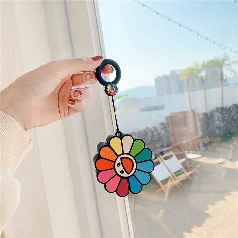 3D японские хипстерские силиконовые чехлы для наушников Kaikaikiki takahi Murakami Rainbow Flower для Apple Airpods 1 2 3 Pro
