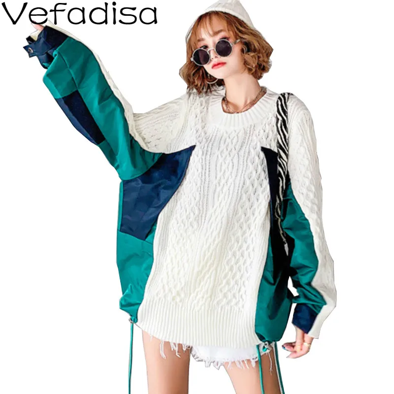 Vefadisa Plus Size Polyester Patchwork Women