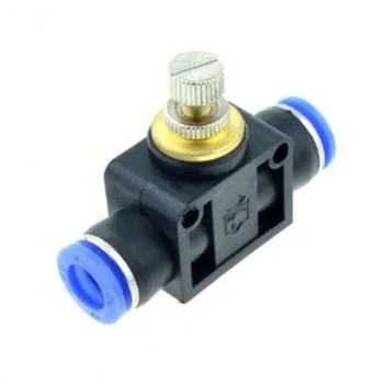 

Кран игольчатый тонкой настройки. Пластиковый, для пневмошланга 12х8