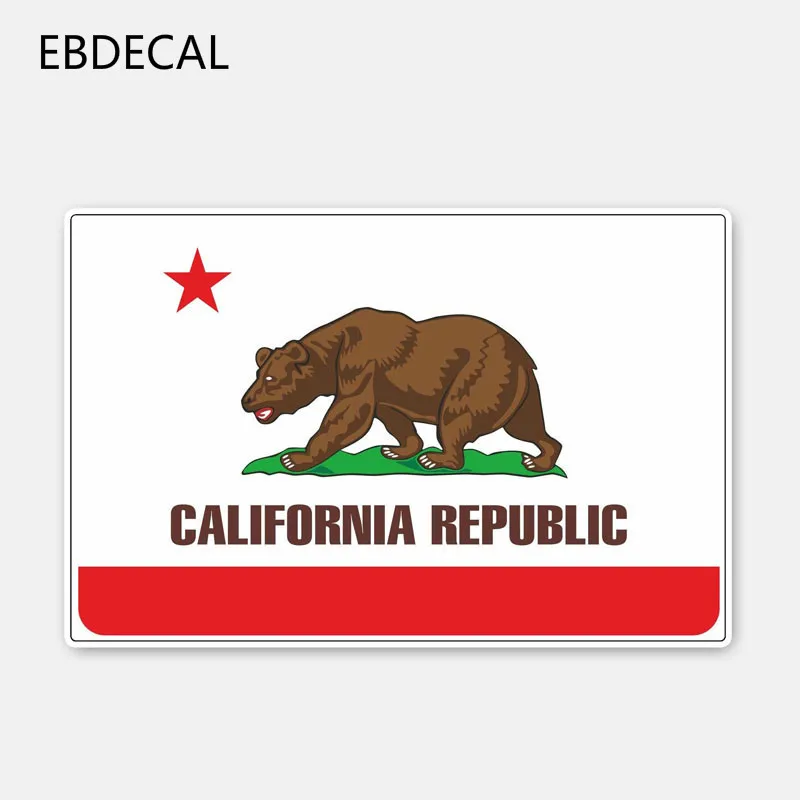 

EBdecal Personality Flag Of California Helmet For Auto Car/Bumper/Window/Wall Decal Sticker Decals DIY Decor CT11737